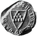 Heinrich III. der Jüngere, 1279, Rundsiegel, Schild mit Zehnberg[6]