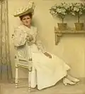 Charlotte Testrup, 1906, die Tochter des Künstlers