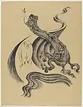 Heinrich Hoerle, Krüppelmappe:&nbsp; Am Wegende, Lithografie, 1920.