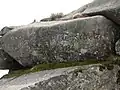 Schriftzug an der Brockentor-Klippe