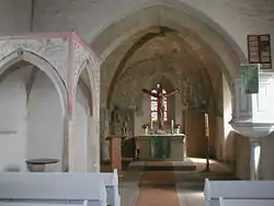 Gotisches Kreuzgewölbe in der Bergkirche