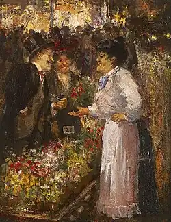 Blumenverkäuferin