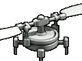 Taumelscheibe in neutraler Position