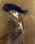 Peggy Letellier, Pastellzeichnung, 1905