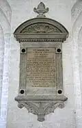 Epitaph von Christian Hee-Wadum aus dem Jahr 1896