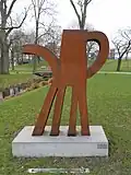 High heels, Kasteelplein, Garten von Schloss Helmond