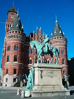 Statue des Feldmarschalls Magnus Stenbock (1665–1717) in Helsingborg
