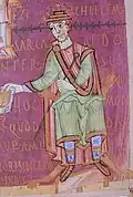 Detail Heinrichs II. (aus Msc. Bibl. 84)