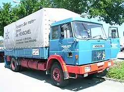 Henschel Frontlenker F&nbsp;161 mit kippbarem Fahrerhaus und geglätteter Front (1967–1969)