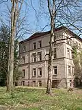 Kopfbau an der Westseite des Nordflügels