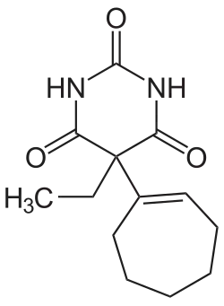 Struktur von Heptabarbital