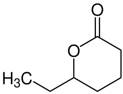 Strukturformel von Heptnano-1,5-lacton