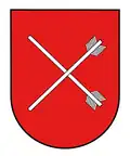 Flitsch mit Pfeilschaft in einem polnischen Herb