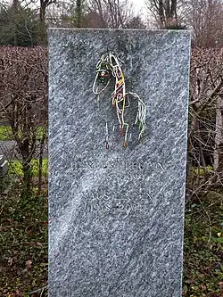 Herbert Leupin (1916–1999) Grafiker, Grafikdesigner, Plakat-Gestalter, Maler und Zeichner, Grab auf dem Friedhof Hörnli, Riehen, Basel-Stadt