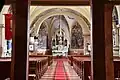 Blick in den Innenraum der Kirche