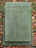 Grabstein für Klara Sophia Elisabeth Harkort († 1814)