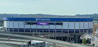 Sicht auf die Arena
