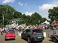 Start- und Zielbereich im Gutshof auf dem Gelände des Studios Kassel, Hessischer Rundfunk