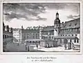 Der Naschmarkt vor 1800 mit Sänftenträgern