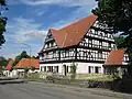 Fachwerkarchitektur im Ort