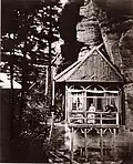 Schänke am Prebischtor, Fotografie von Hermann Krone (um 1853)