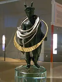 Hortfund von Beelen: Merkur-Statuette, germanische Ringe aus Gold und Silber