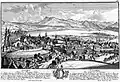 Luzern, Stich von Herrliberger nach einer Zeichnung von Johann Ulrich Schellenberg, ca. 1758