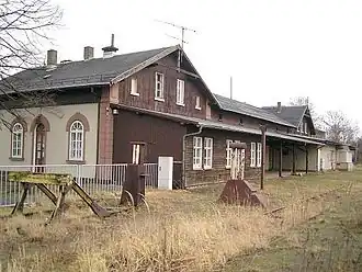 Empfangsgebäude, Gleisseite