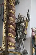 Nördlicher Seitenaltar, heiliger Christophorus