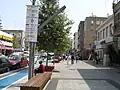 Einkaufsstraße im Zentrum der Stadt