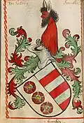 Wappen derer von Heßberg im Scheiblerschen Wappenbuch