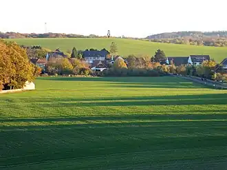 Heuberg mit Pfeil gekennzeichnet (2022)