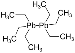 Strukturformel von Hexaethyldiblei
