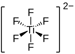 Struktur des Hexafluortitanat-Ions