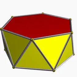 Sechseckiges Antiprisma.