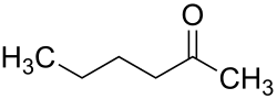 Struktur von 2-Hexanon