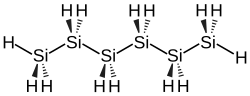 Strukturformel von Hexasilan