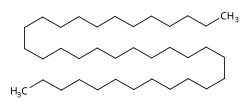 Struktur von Hexatriacontan