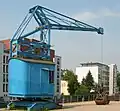 Rolldrehkran von 1915 aus dem Hafen