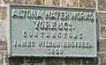 Firmenschild des Wasserwerks
