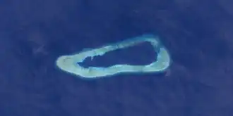 Nasa-Landsat-7 Bild des Riffs