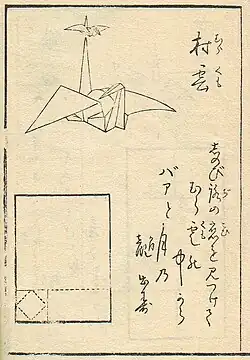 Seite aus dem Buch Hiden Senbuzaru Orikata