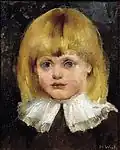 Mädchenkopf (Hilja Tukiainen), 1884