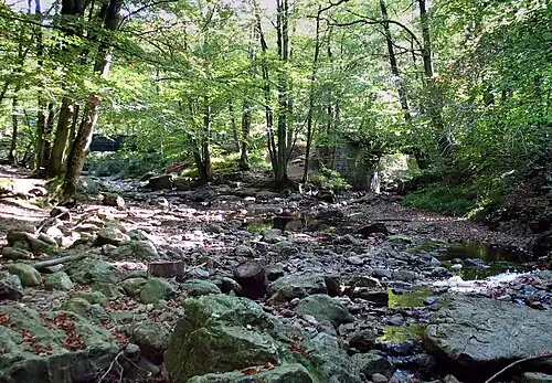 Zusammenfluss von Hill und Soor (rechts)