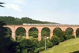 Die Bausteine für das Himbächel-Viadukt bei Marbach wurden im Steinbruch Olfen geschlagen