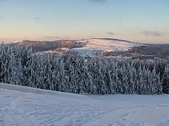 Blick vom Arnsberg nach Norden zum Himmeldunkberg