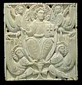 Buchdeckel (?), Christi Himmelfahrt, 8. Jhd.