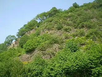 Steilhang am Gipfel