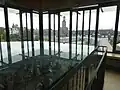 Blick über das Altstadtmodell im Hinkelsturm zur Stadtkirche (2015)