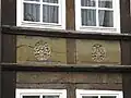 Verzierungen am Haus Hinterer Brühl 20